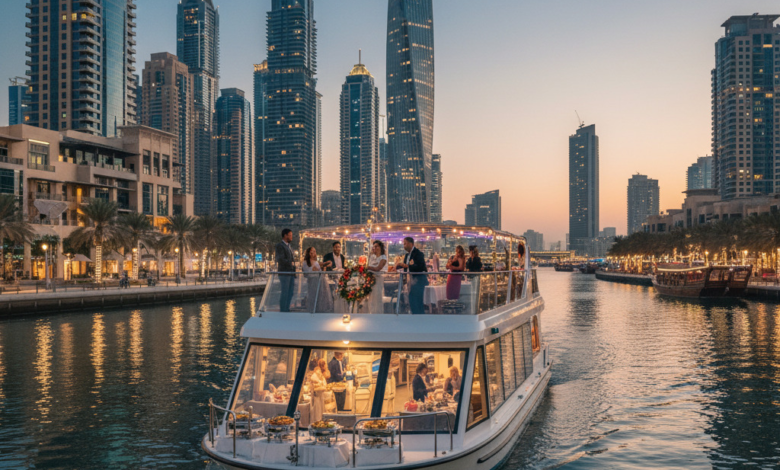 Luxury Dubai Marina Cruise Offering Scenic Waterfront, Entertainment and Fine Dining