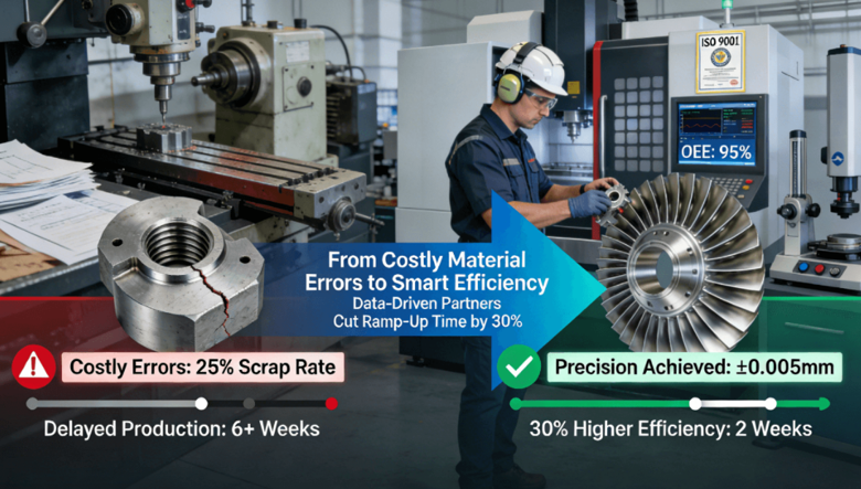 How Small-Scale Industrial Equipment Manufacturers Can Avoid Costly CNC Material Errors and Achieve 30% Higher Efficiency